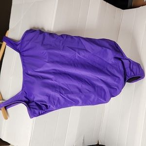 EUC LAND'S END Women's sz 16L Swimsuit w/built in padded bra